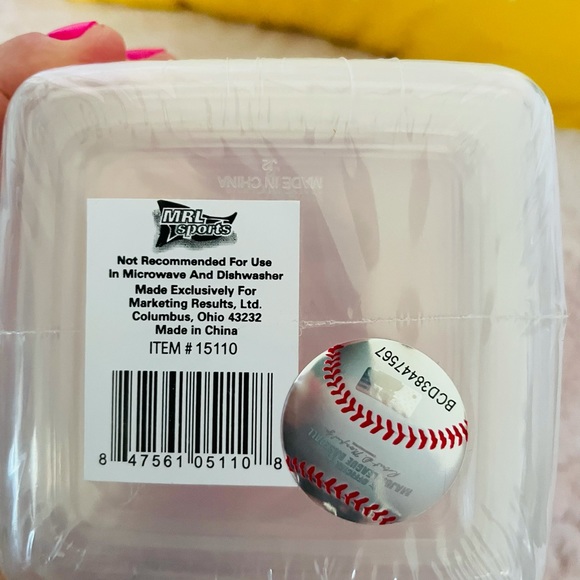 MRL Sports Boston Red Socks Logo 6pc Square Storage Containers 17.3 fl oz - Picture 5 of 5